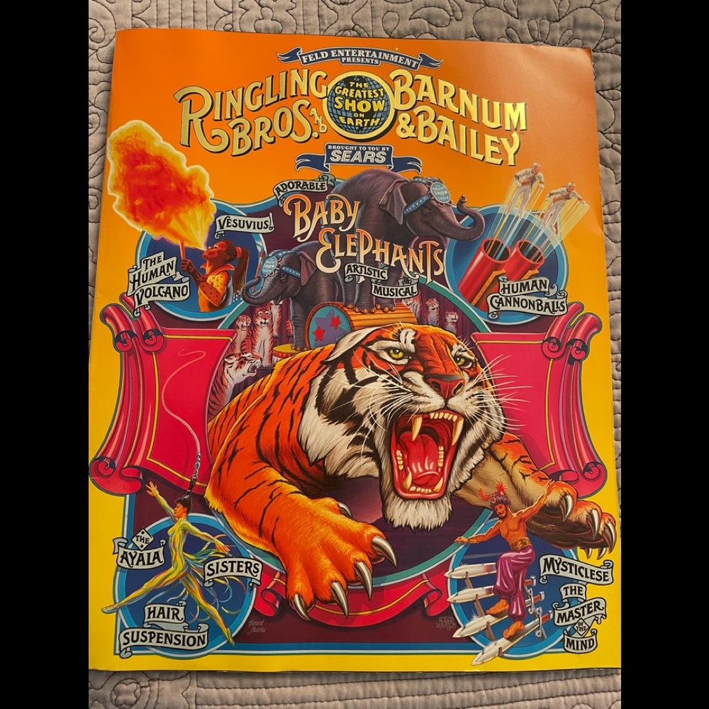 1998 Ringling Bros and Barnum and Bailey circus program